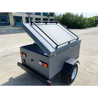 Grey camping trailer