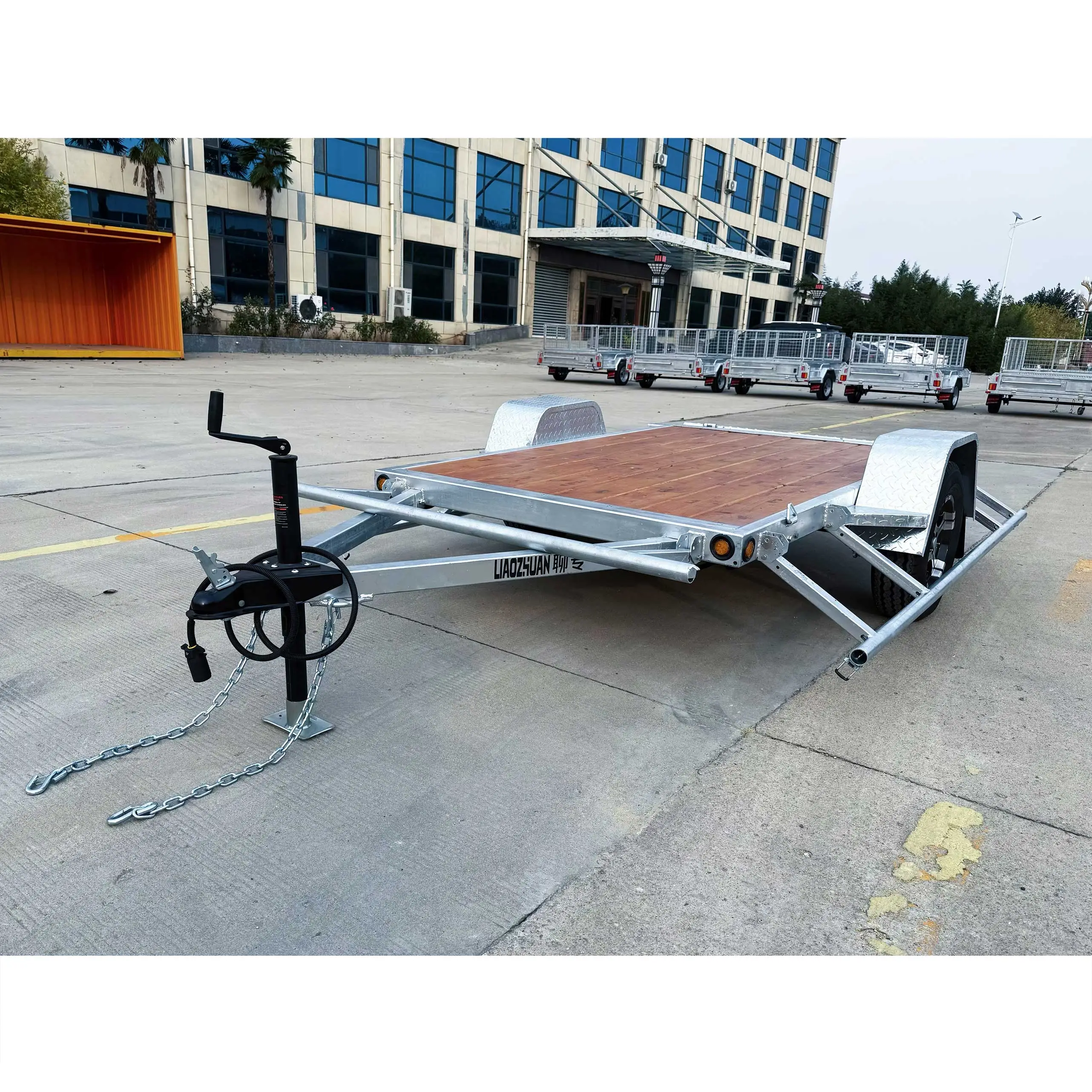 Utility wooden board trailer