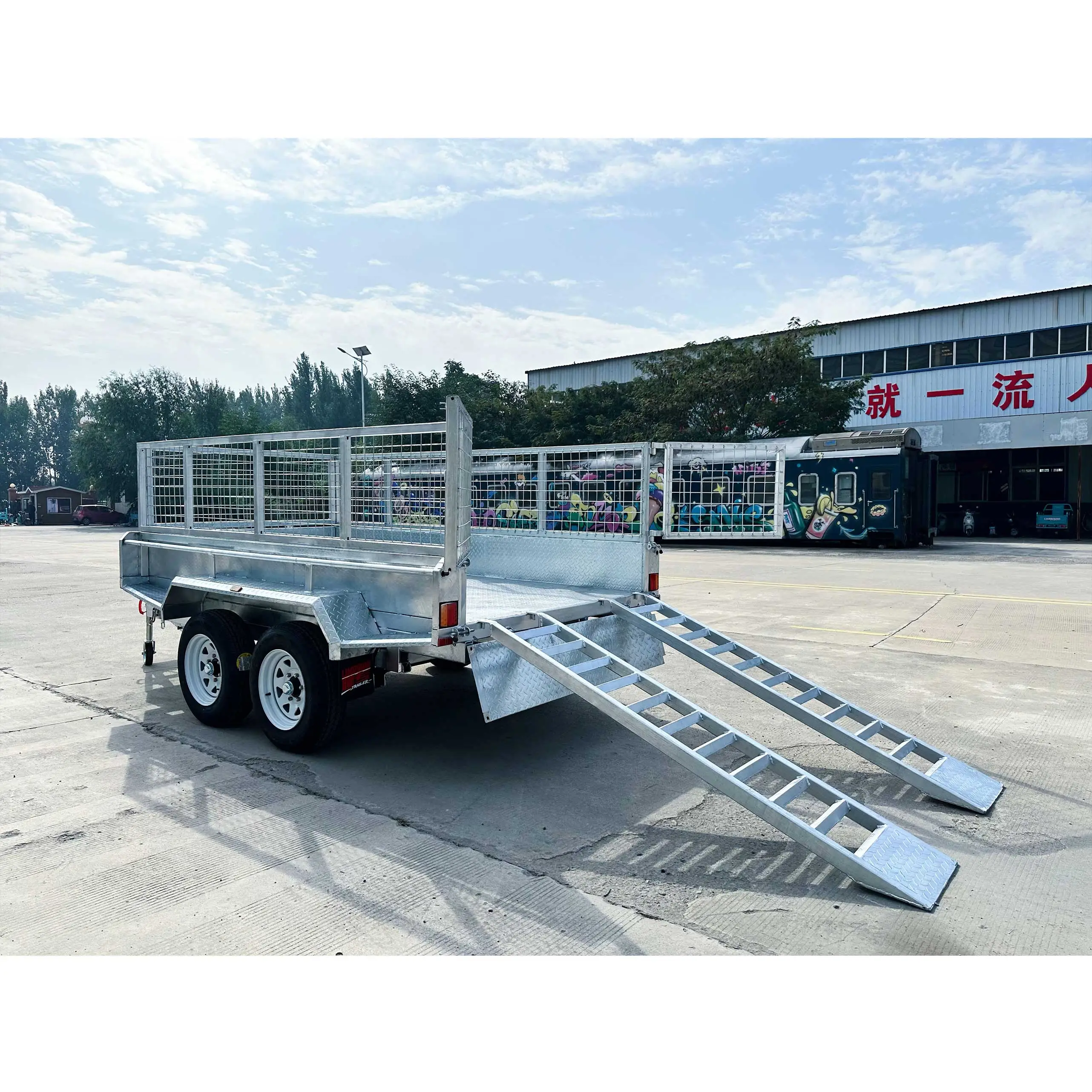 10x5 Hydraulic Tipper Galvanised Box Trailer 3200kg ATM (Electric Brake)