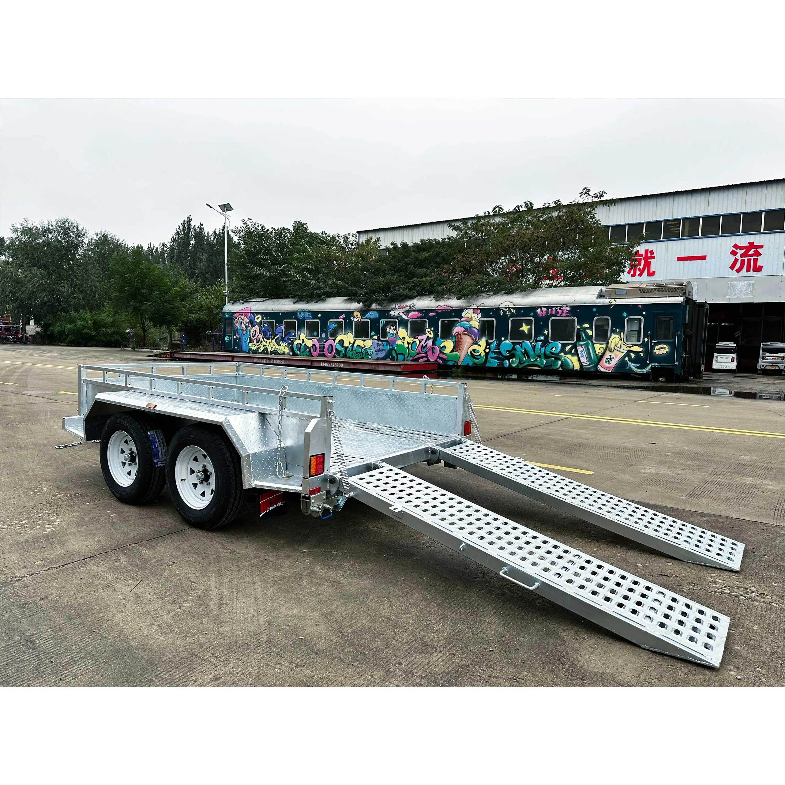 Scissor-type lift trailer 9*5FT ATM3400kg